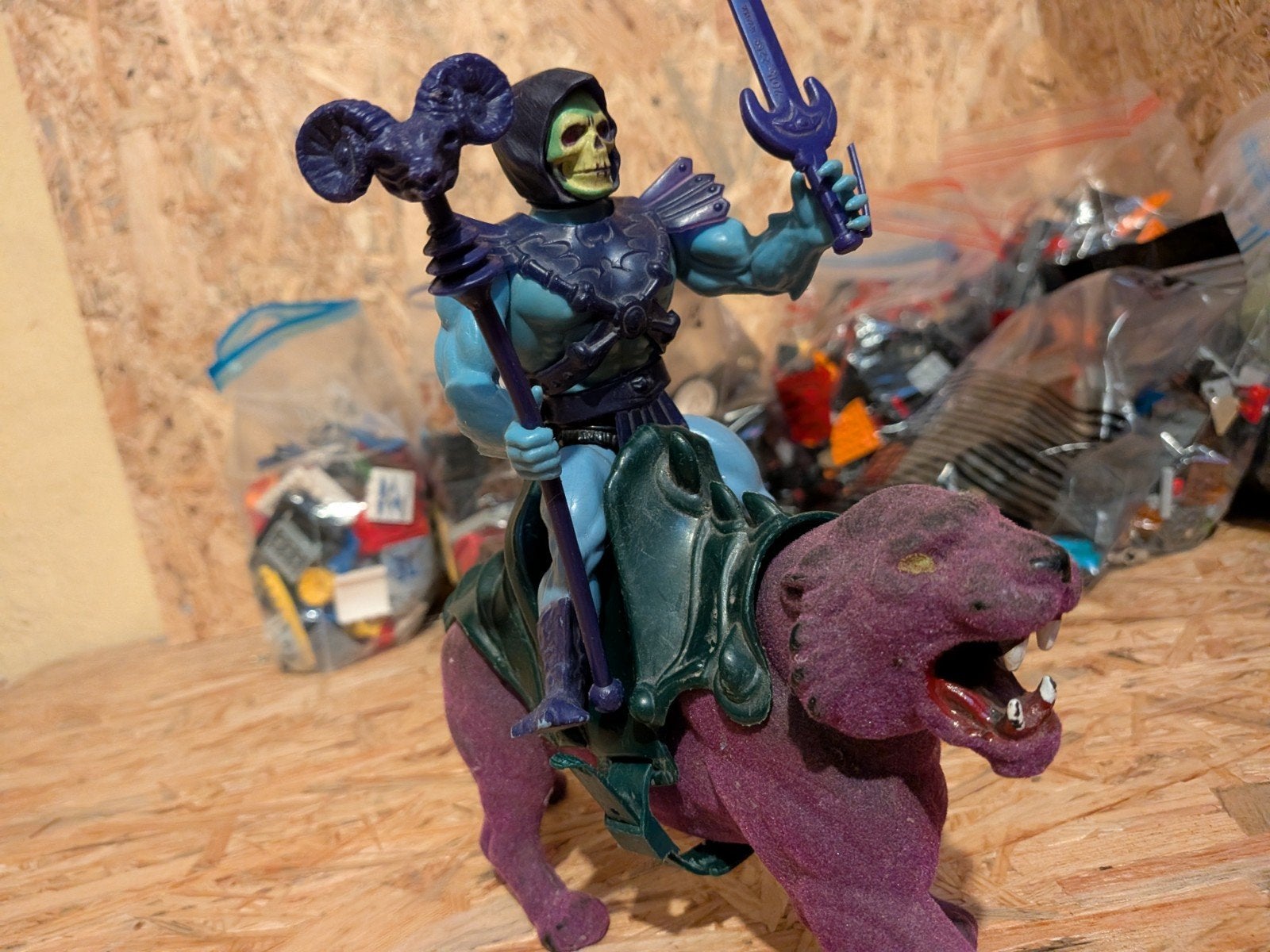 He-Man Skeletor met Panthor actiefiguur, Ophalen of Verzenden