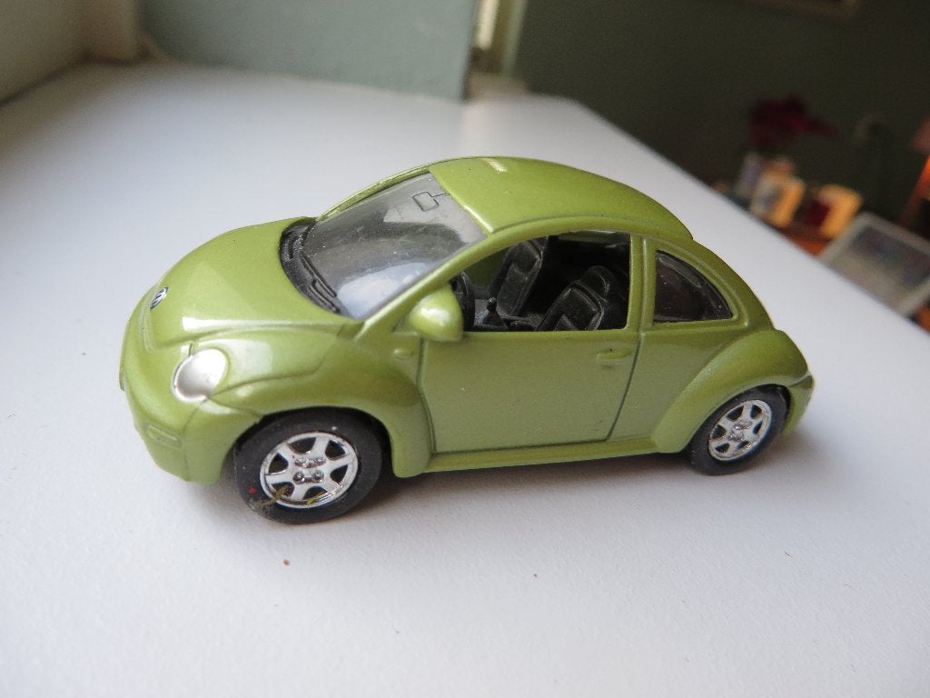 Welly New Beetle groen 3 inch, Ophalen of Verzenden, Zo goed als nieuw, Auto