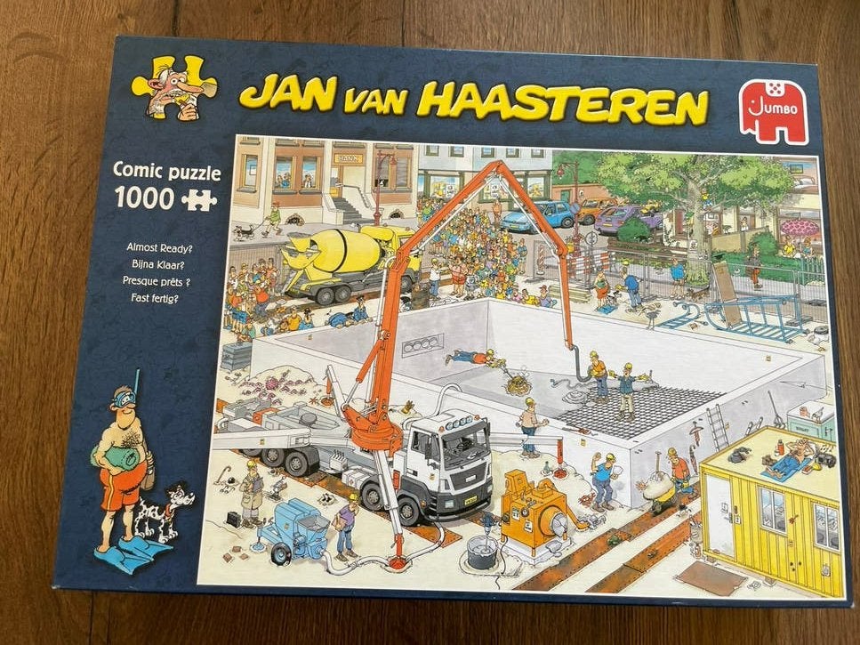 Te koop verschillende Jan van Haasteren puzzels, Ophalen of Verzenden, 500 t/m 1500 stukjes, Zo goed als nieuw, Legpuzzel