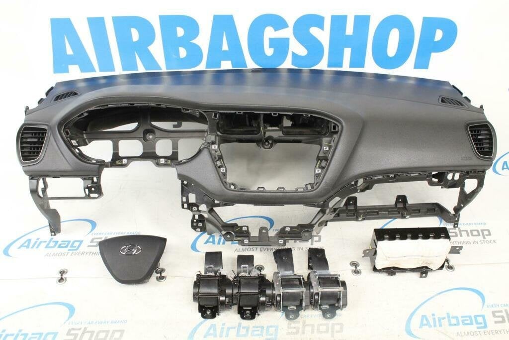 Airbag set - Dashboard zwart Hyundai i20 (2014-2020), Gebruikt, Ophalen of Verzenden