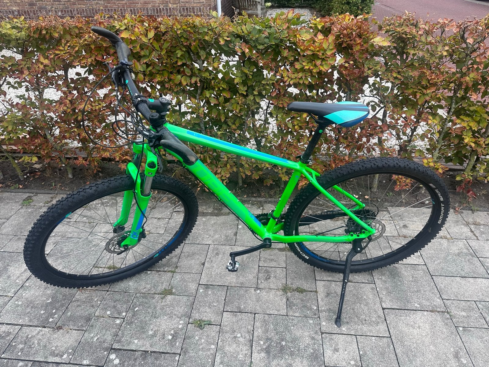 Cube Aim SL Mountainbike - Groen/Blauw 29 inch, Hardtail, Heren, Zo goed als nieuw, Schijfrem