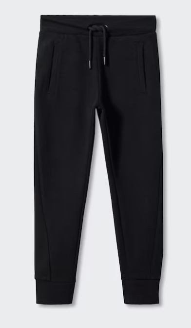 Stoere MANGO KIDS jog pant zwart maat 164., Kinderen en Baby's, Kinderkleding | Maat 164, Broek, Verzenden, Mango, Zo goed als nieuw