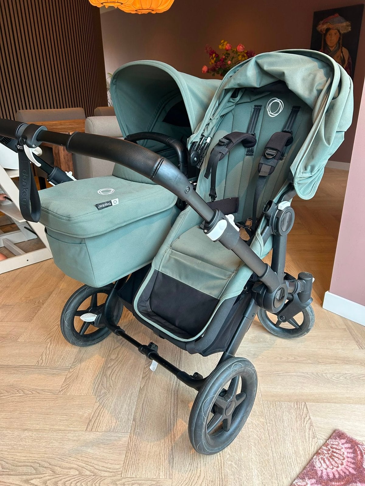 Bugaboo Donkey Duo Kinderwagen met extra's, Ophalen of Verzenden, Zo goed als nieuw, Combiwagen, Duowagen