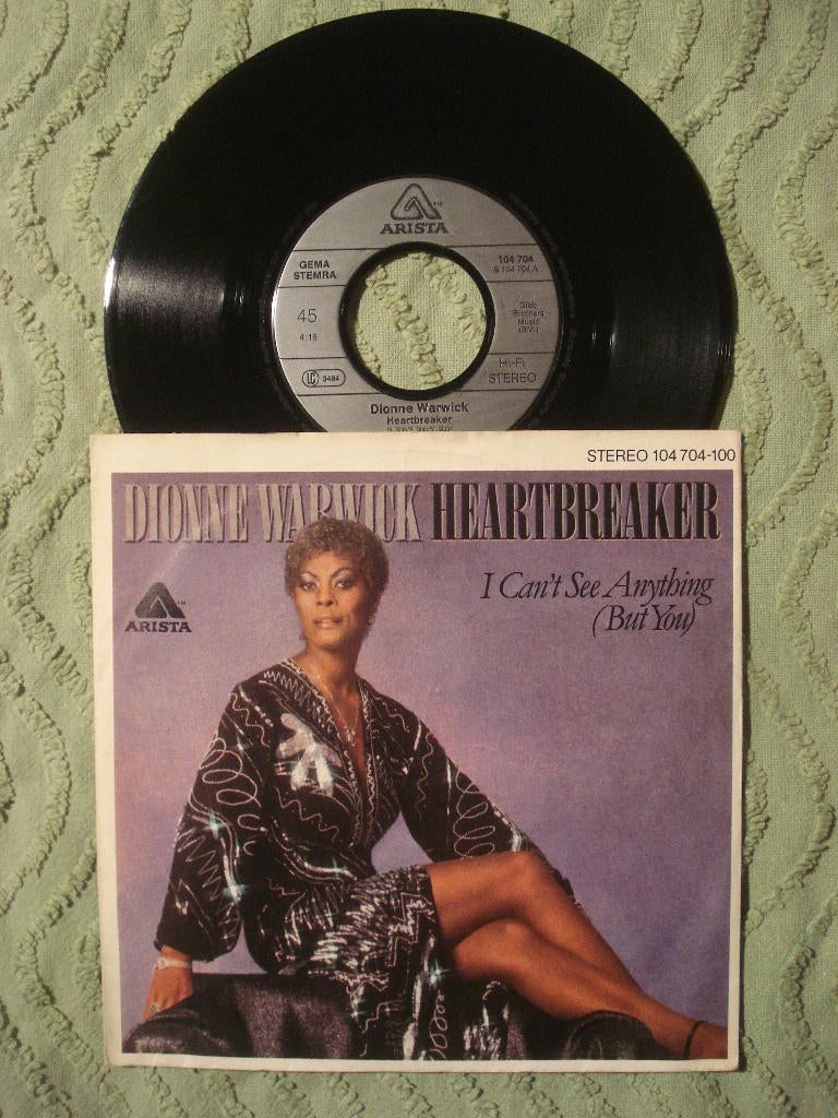 Dionne Warwick 7" Vinyl Single: ‘Heartbreaker’ (Duitsland), 7 inch, Single, Ophalen of Verzenden, Zo goed als nieuw