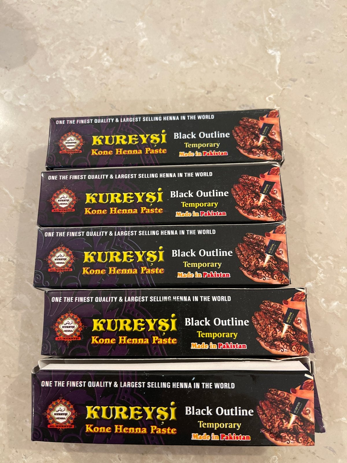 Kureysi Kone Henna Paste Zwarte Outline Tijdelijke Henna, Ophalen of Verzenden, Nieuw, Overige typen
