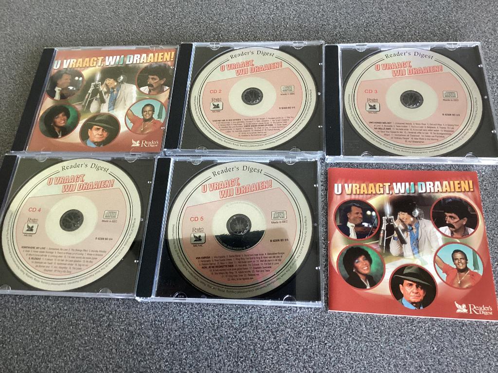 5 Nieuwe Cd's  :  U vraagt , Wij Draaien  incl. boekje, Ophalen of Verzenden, Zo goed als nieuw, Levenslied of Smartlap