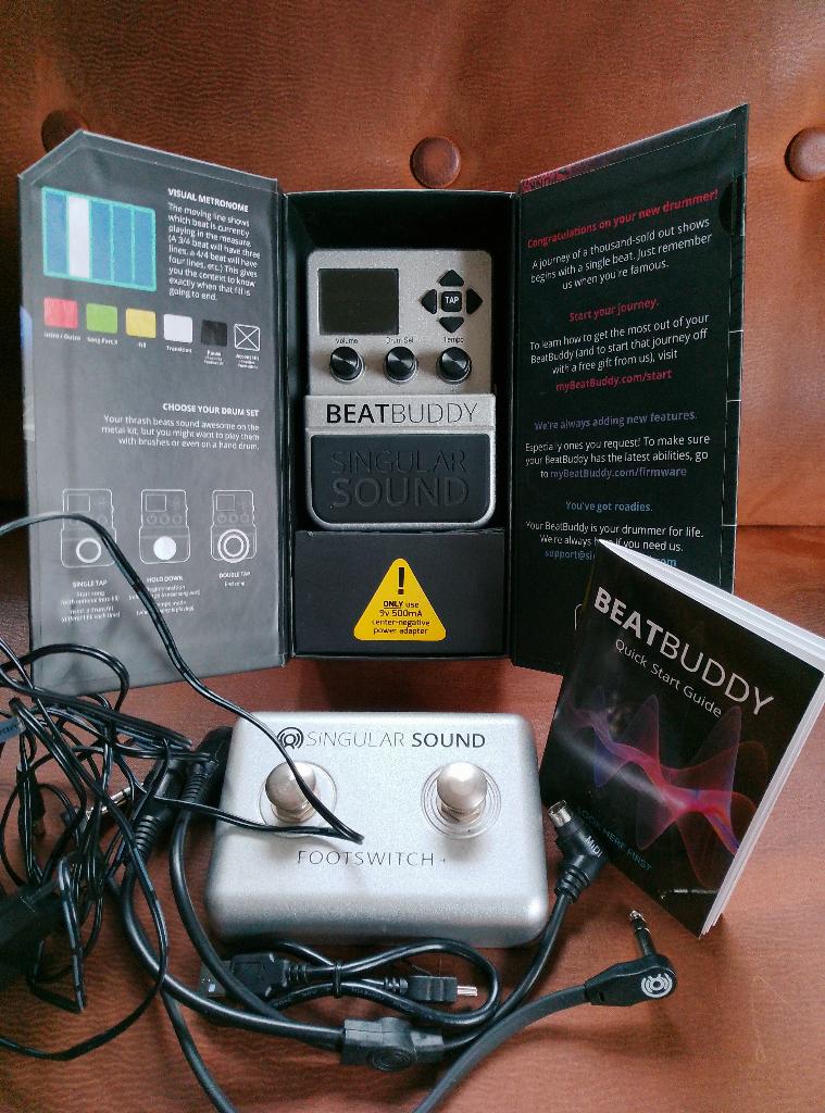 Beatbuddy drummachine met footswitch plus premium library, Muziek en Instrumenten, Ophalen of Verzenden, Zo goed als nieuw, Overige merken