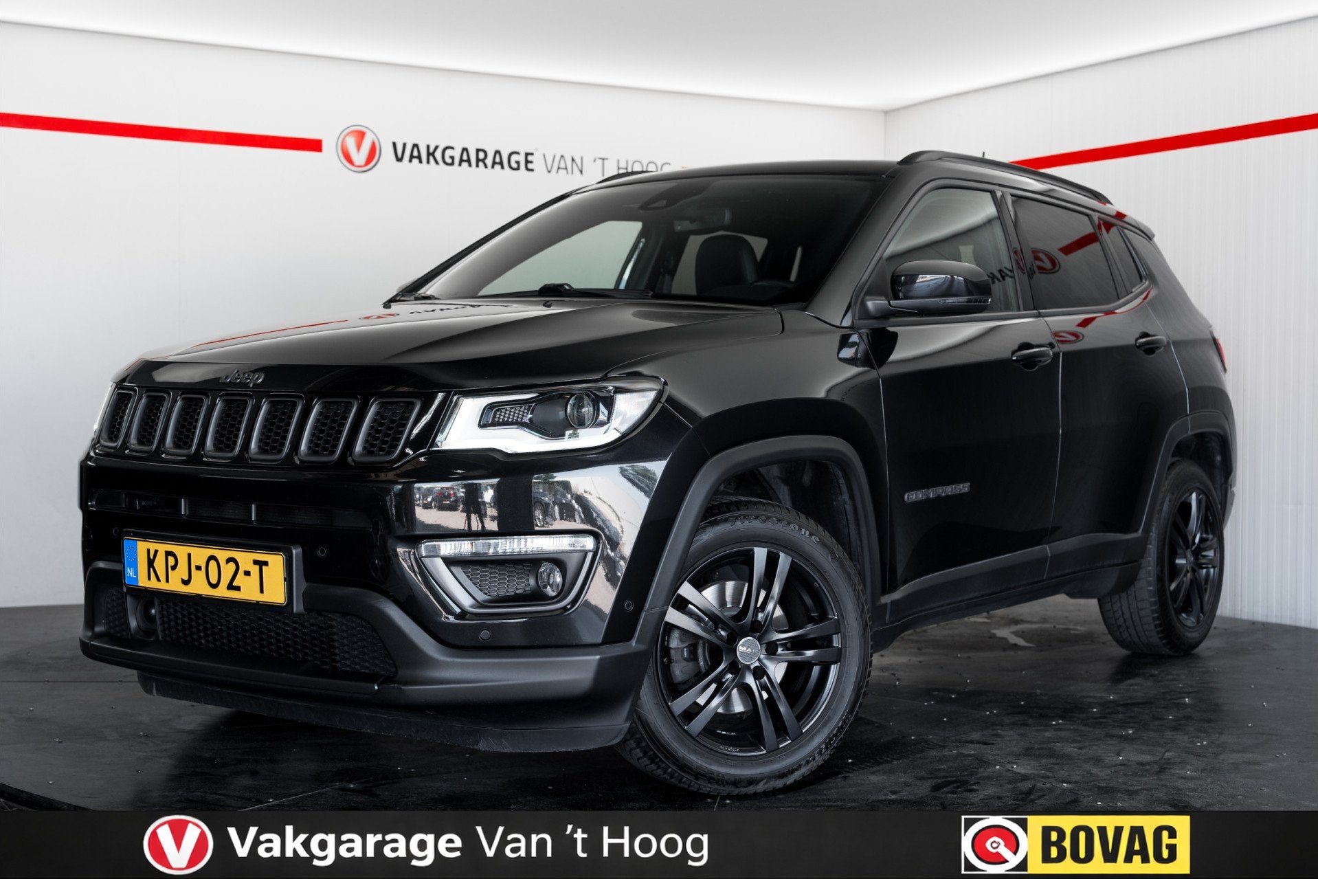 Jeep Compass 1.3T S Automaat|Panoramadak|Stoelkoeling|Trekha, Auto's, Jeep, 15 km/l, 4 cilinders, 150 pk, Zwart
