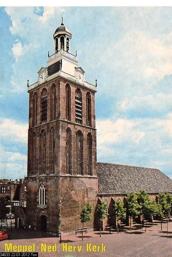 Ansichtkaart 	Meppel	NH Kerk, Verzenden, 1980 tot heden, Gelopen, Drenthe