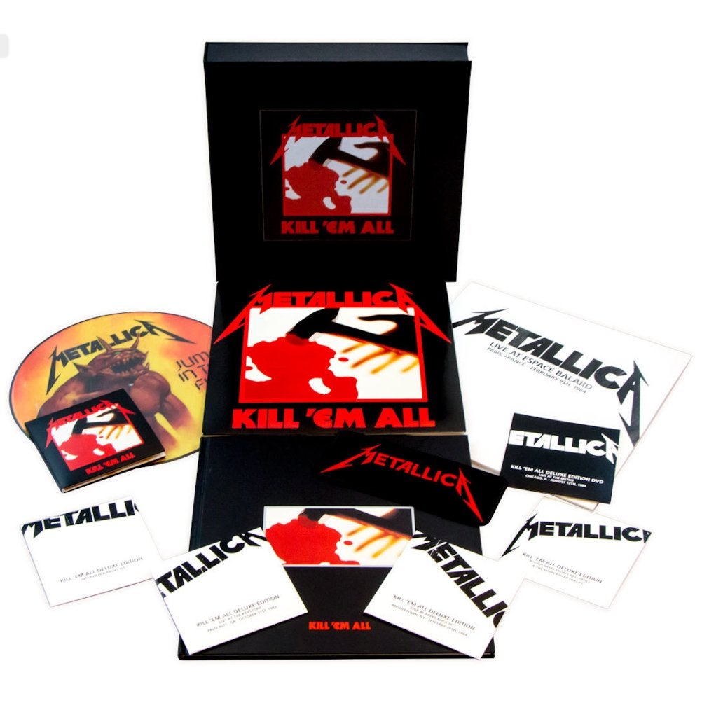 5Cd + Dvd + Vinyl 4LP Metallica Kill Em All Box Set NIEUW, Ophalen of Verzenden, Nieuw in verpakking, Boxset, Bonusmateriaal