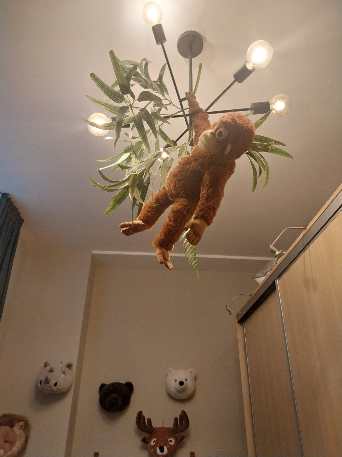 Leuke slinger aap knuffel voor junglekamer, Ophalen, Overige merken, Overige karakters, Zo goed als nieuw