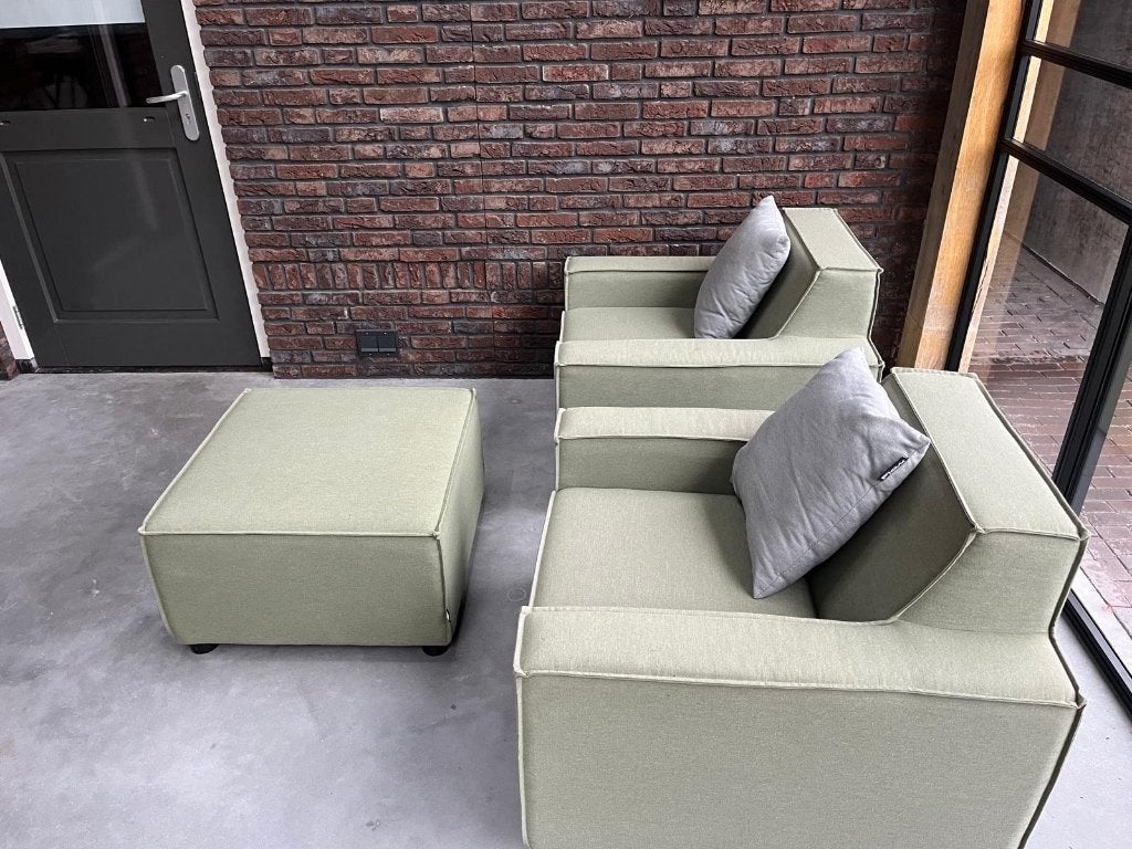 Waterdichte lounge stoelen tuin, Overige materialen, Hocker, Zo goed als nieuw, Loungeset