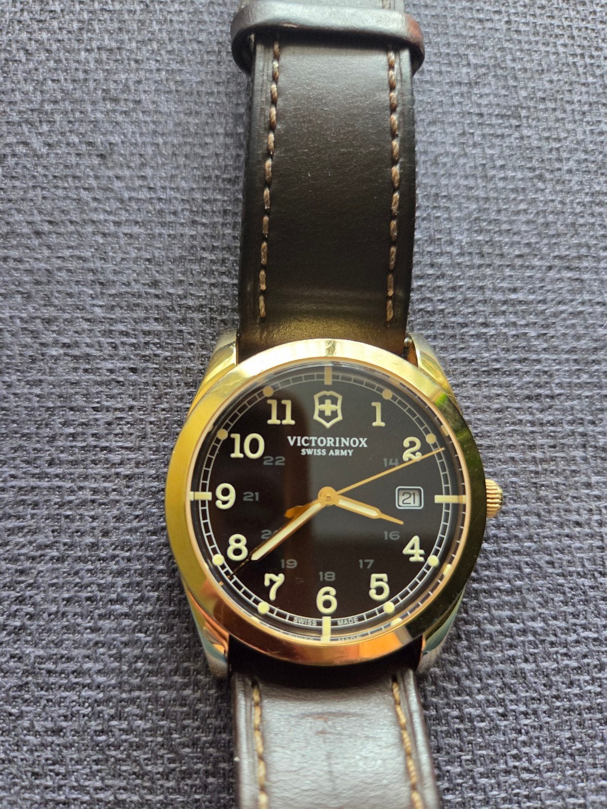 Victorinox Swiss Army Infantry (241645)–Nieuwe batterij+WD, Ophalen of Verzenden, Staal, Overige merken, 1960 of later