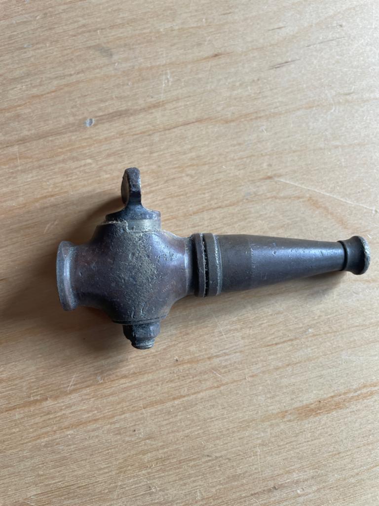 Antieke messing kraan/spuitmond, Antiek en Kunst, Ophalen of Verzenden, Brons