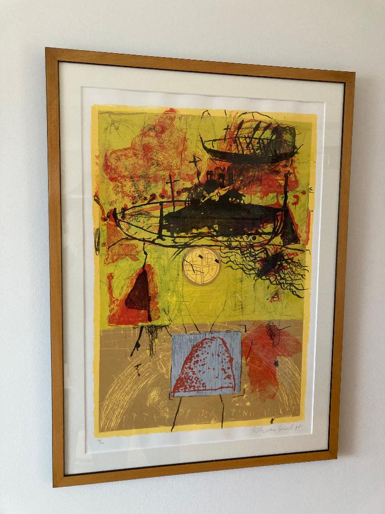 Zeefdruk Rik van Iersel, Antiek en Kunst, Ophalen