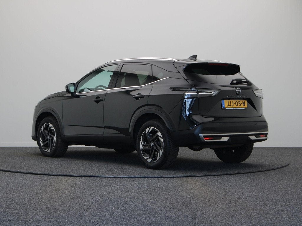 Nissan Qashqai 158pk MHEV Xtronic N-Connecta | Pilot assist, Auto's, Nissan, Euro 6, 4 cilinders, Leder en Stof, Zwart