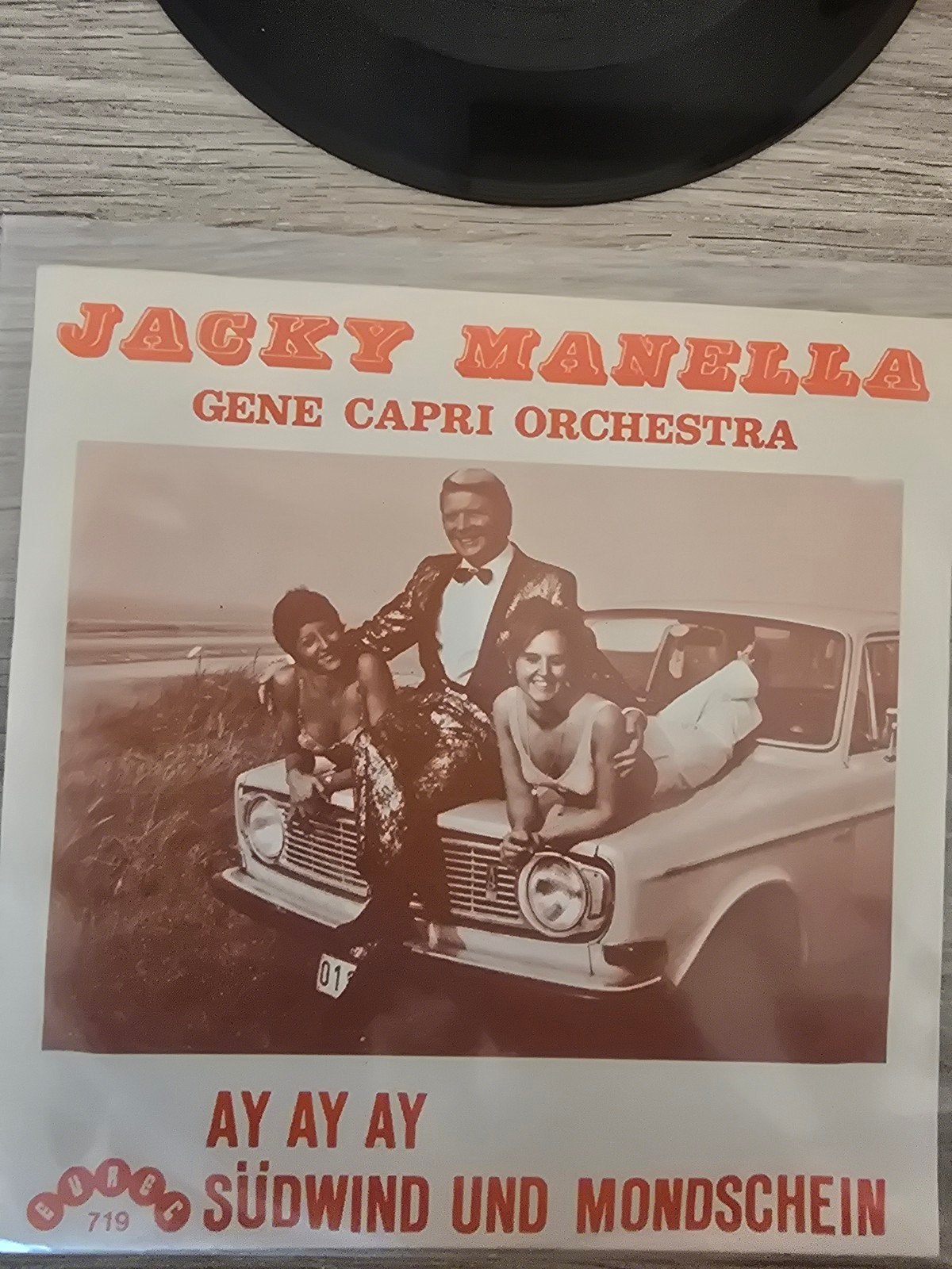 Jacky Manella/ ay ay ay, Cd's en Dvd's, Ophalen of Verzenden, Gebruikt, 7 inch, Levenslied of Smartlap