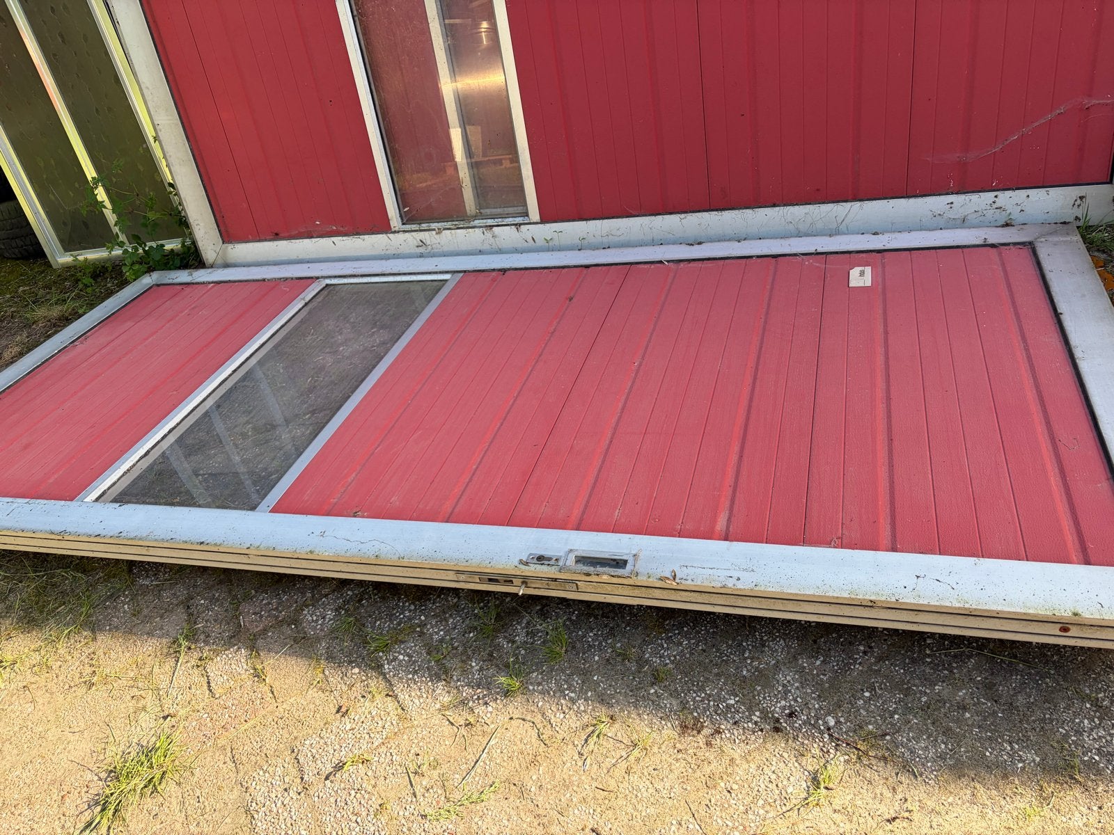 4 geïsoleerde schuifdeuren 152x336 cm zonder rails, Ophalen, Overige typen, Zo goed als nieuw, Schuifdeur