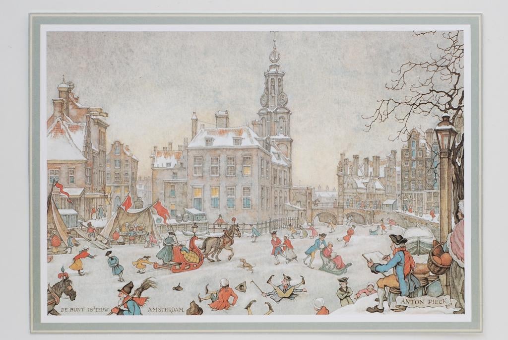 De Munt Amsterdam - Anton Pieck, Verzamelen, Verzenden, Zo goed als nieuw, Voor 1940, Prent