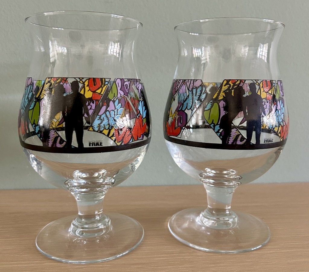 Duvel bierglas Limited edition 2021 Fake, Ophalen of Verzenden, Zo goed als nieuw, Glas of Glazen, Duvel