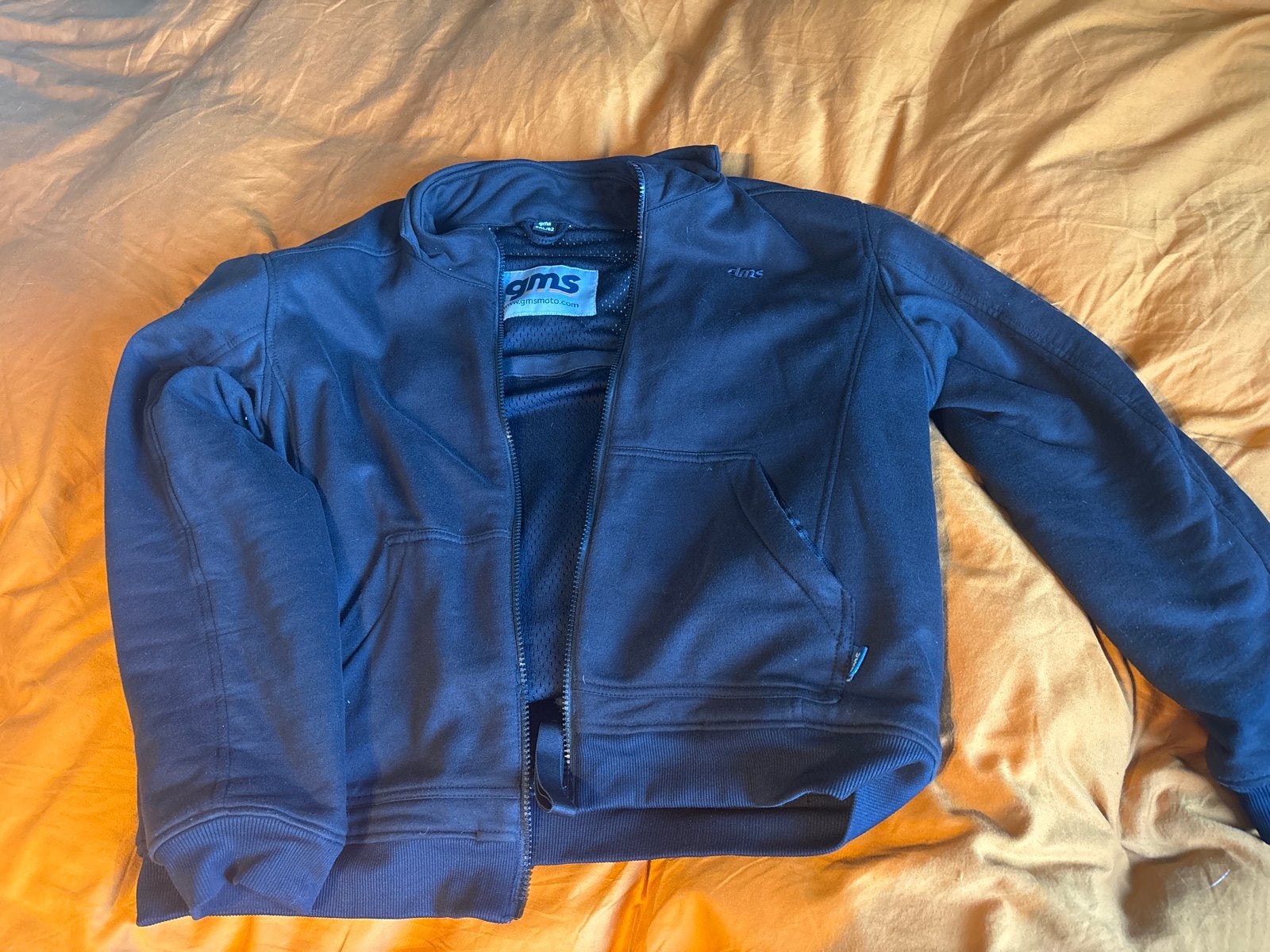 GMS Motorjas Textiel Zwart - Maat 5XL/62, Motoren, Ophalen of Verzenden, Tweedehands, Heren, Jas | textiel