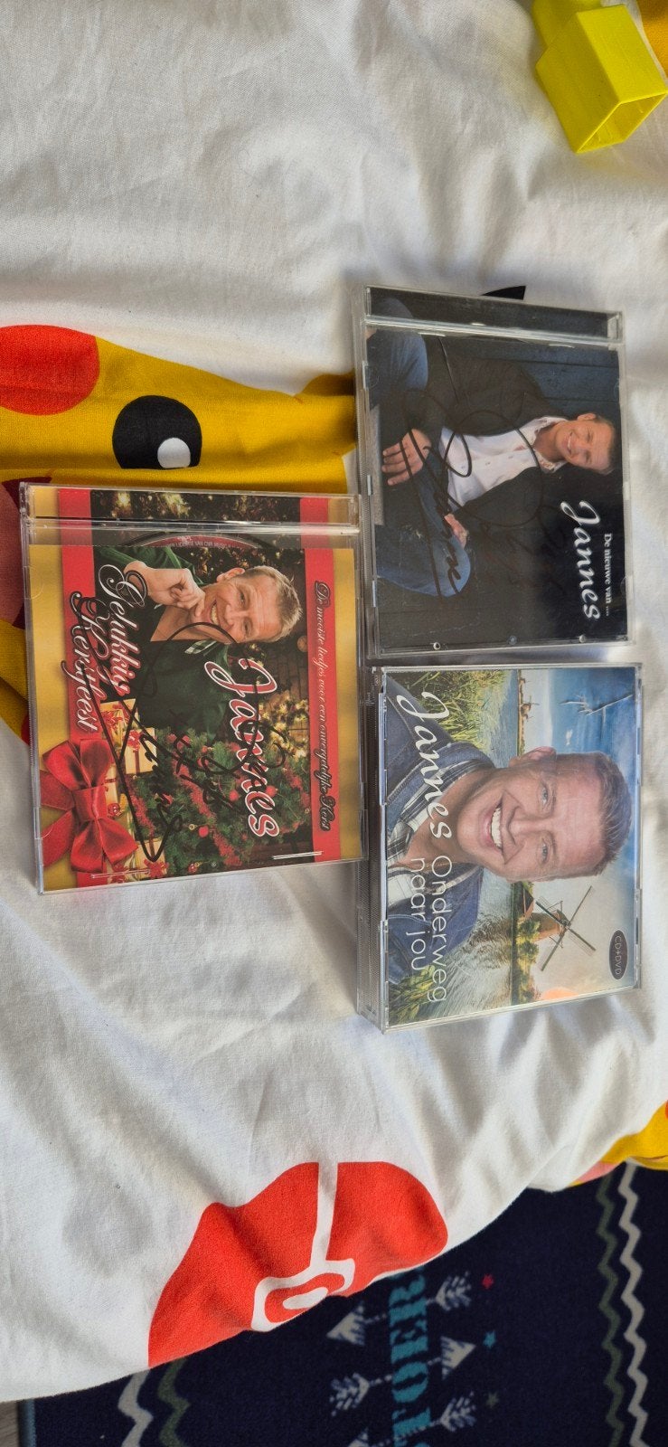 Jannes cd's +1 dvd gesigneerd 3x, Ophalen of Verzenden, Zo goed als nieuw, Album, Gesigneerd