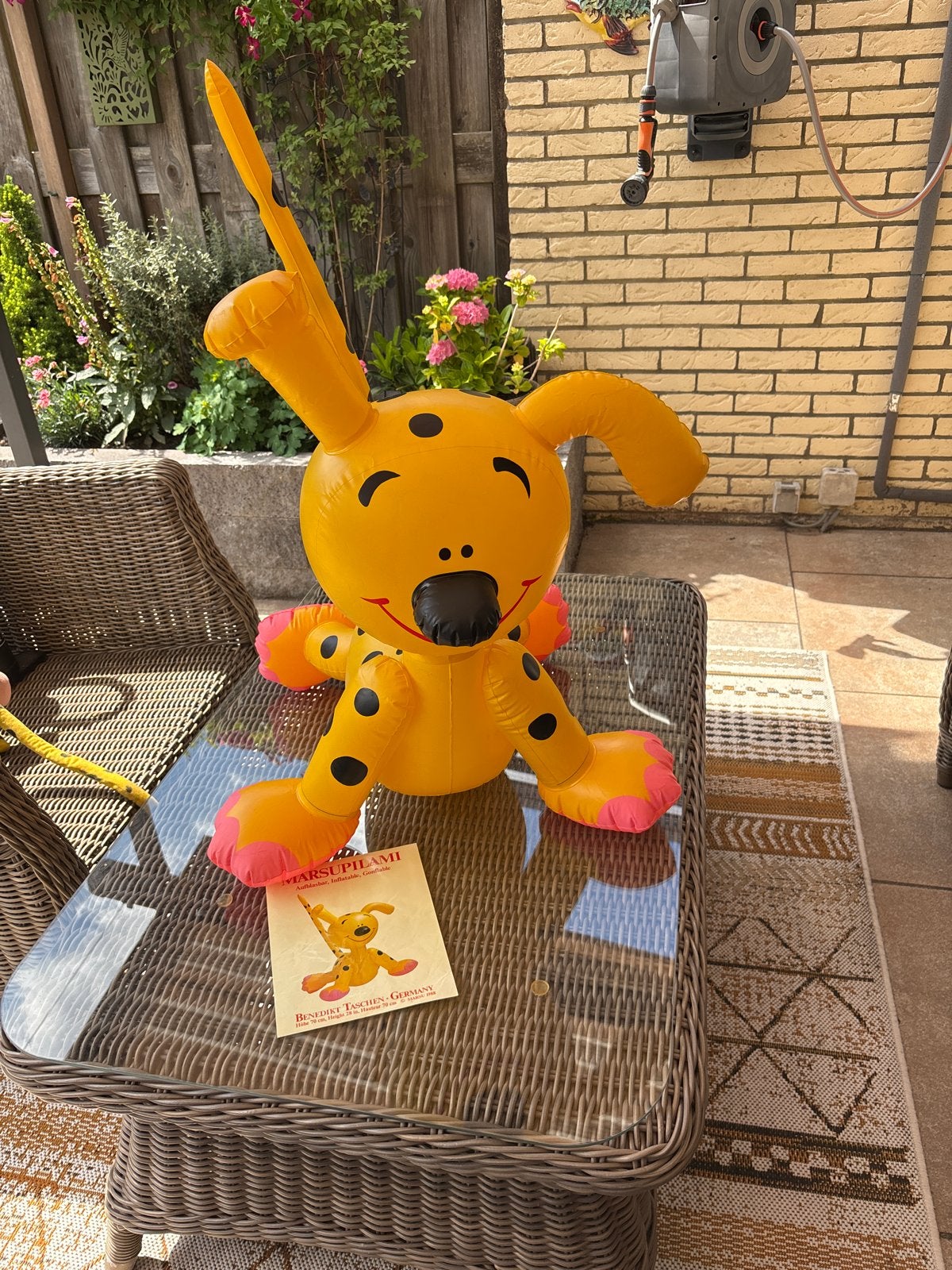 Opblaasbare Marsupilami - Benedikt Taschen, Verzamelen, Ophalen of Verzenden, Gebruikt, Beeldje of Figuurtje
