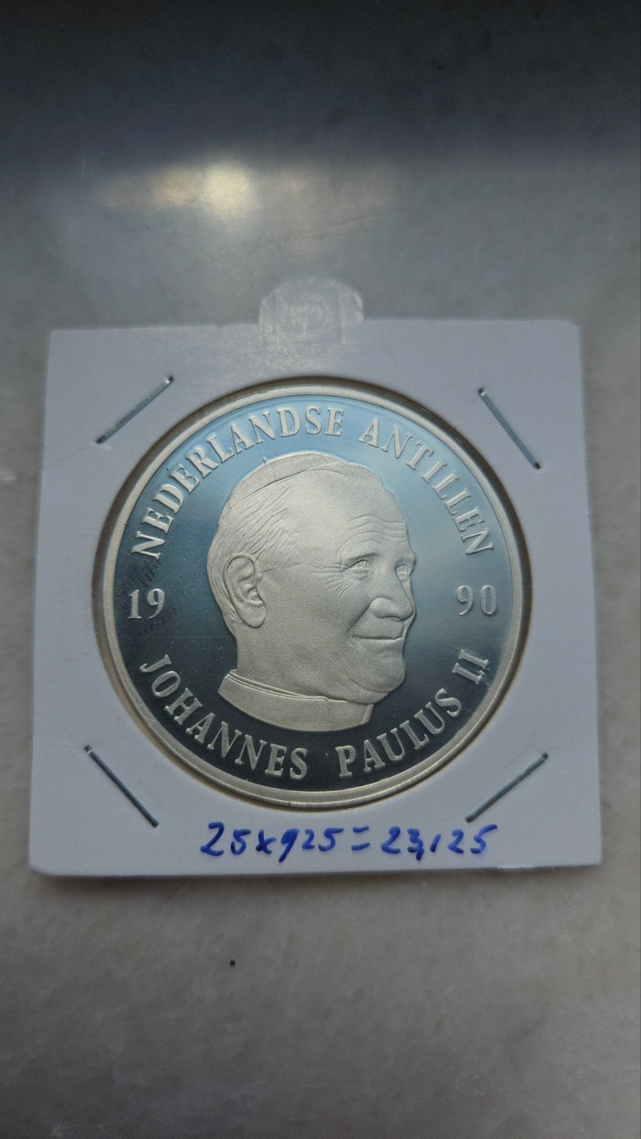 25 gulden nederlands antillen 1990, Postzegels en Munten, Munten | Europa | Euromunten, Ophalen of Verzenden, Overige landen, Overige waardes