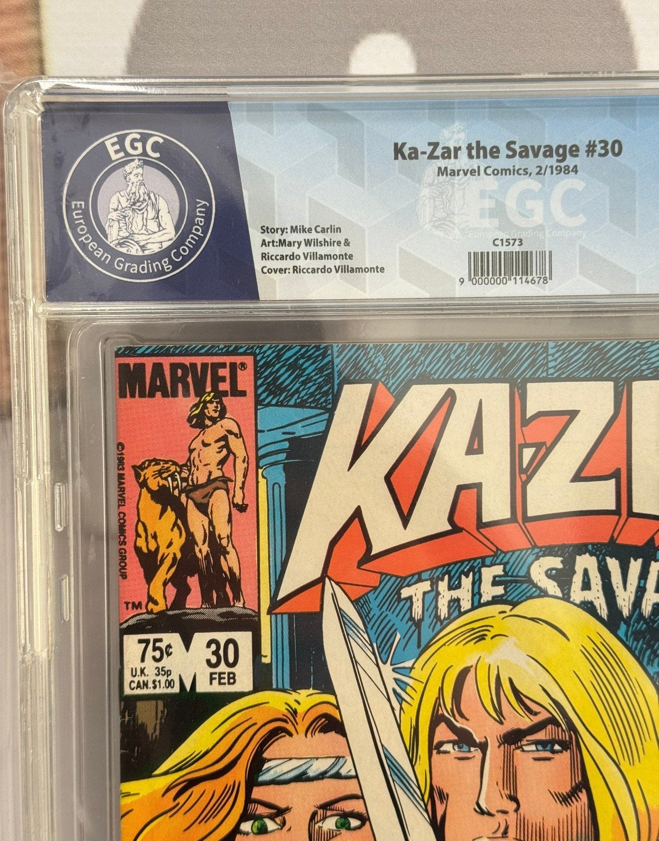 Grade 9.8 Ka-Zar the Savage #30 Marvel Comics 1984 comic, Eén comic, Amerika, Ophalen of Verzenden, Zo goed als nieuw