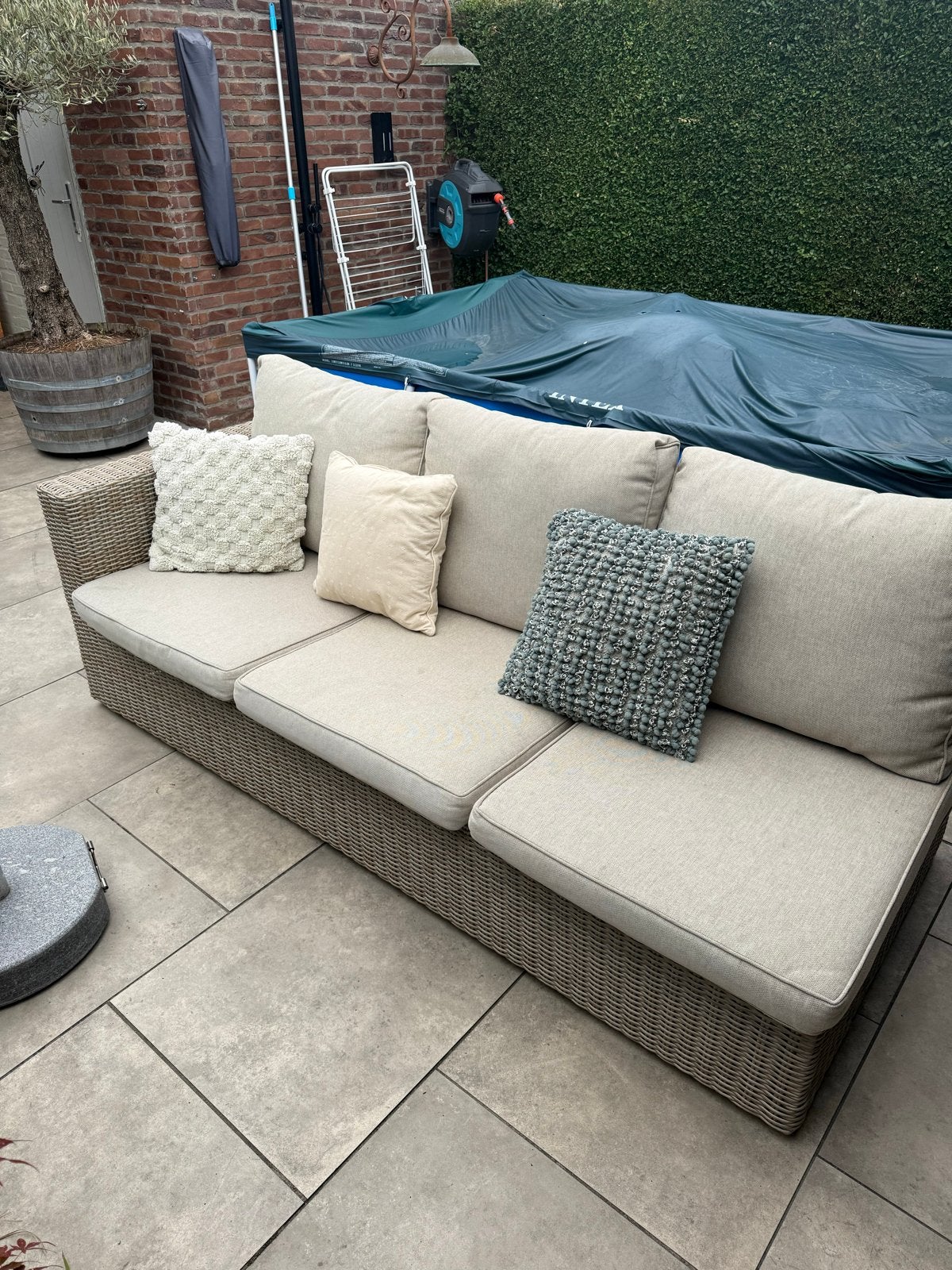 Intenso tuinbank (onderdeel van hoekbank), Tuin en Terras, Ophalen, Gebruikt, Wicker