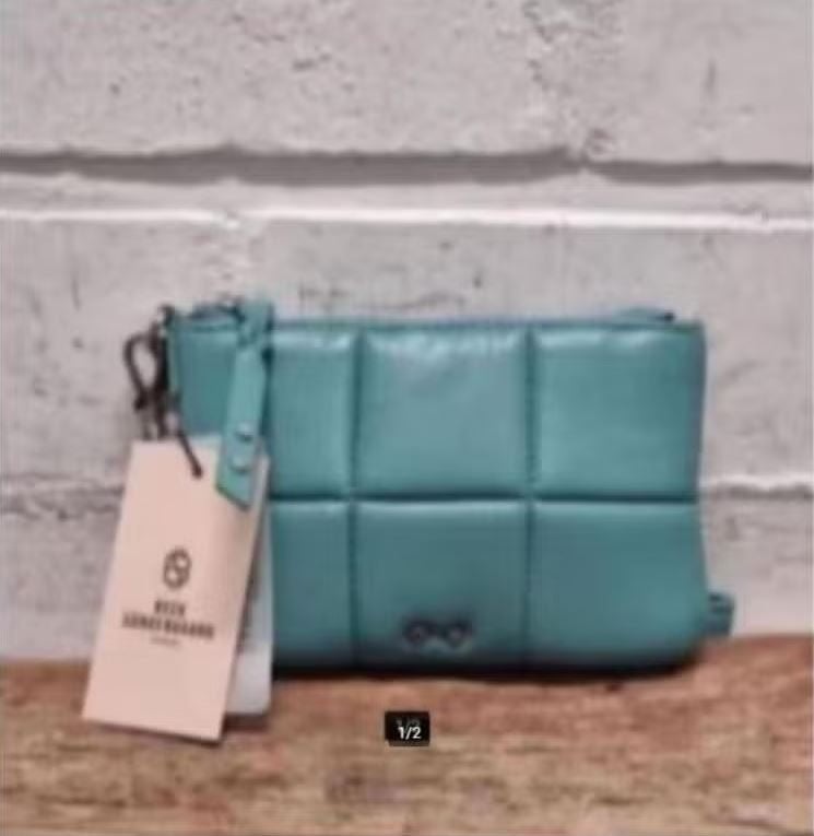 Becksondergaard - Prachtig leren clutch - tasje - Nieuw €60, Nieuw, Ophalen of Verzenden, X, Avondtasje