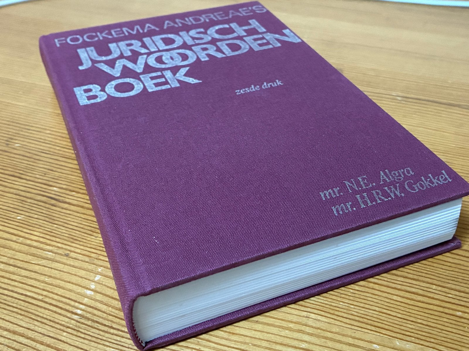 GEBONDEN FOCKEMA ANDREAE’s JURIDISCH WOORDENBOEK, Boeken, Ophalen of Verzenden, Overige uitgevers, Nederlands