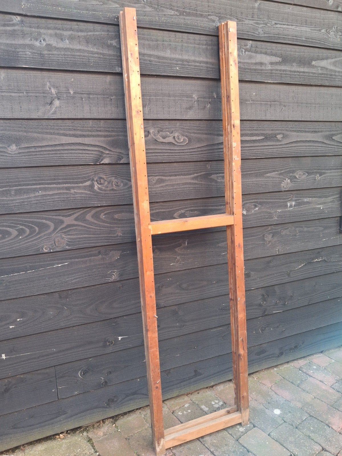 Houten Lundia stelling 5 verstelbareplanken., Ophalen, Gebruikt