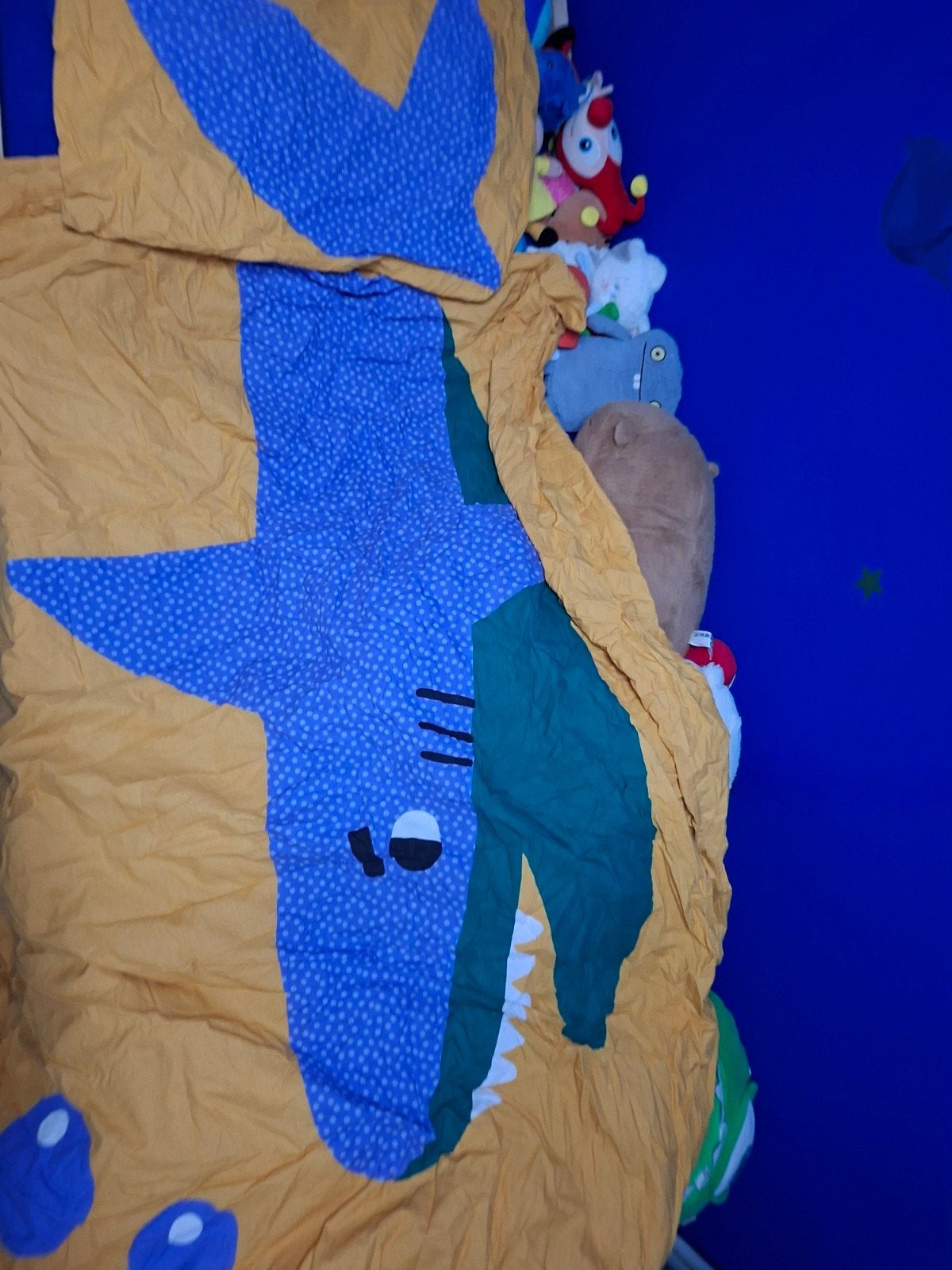 Dekbedovertrek met haai van de Hema, maat 140x200, Verzenden, Zo goed als nieuw, Hema, Jongetje