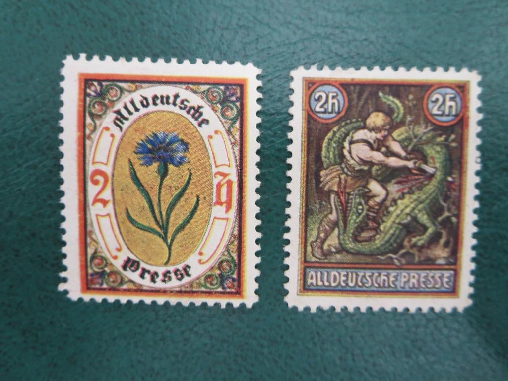 Duitse- Oostenrijkse Vignetten, Postzegels en Munten, Postzegels | Europa | Duitsland, Verzenden, Duitse Keizerrijk