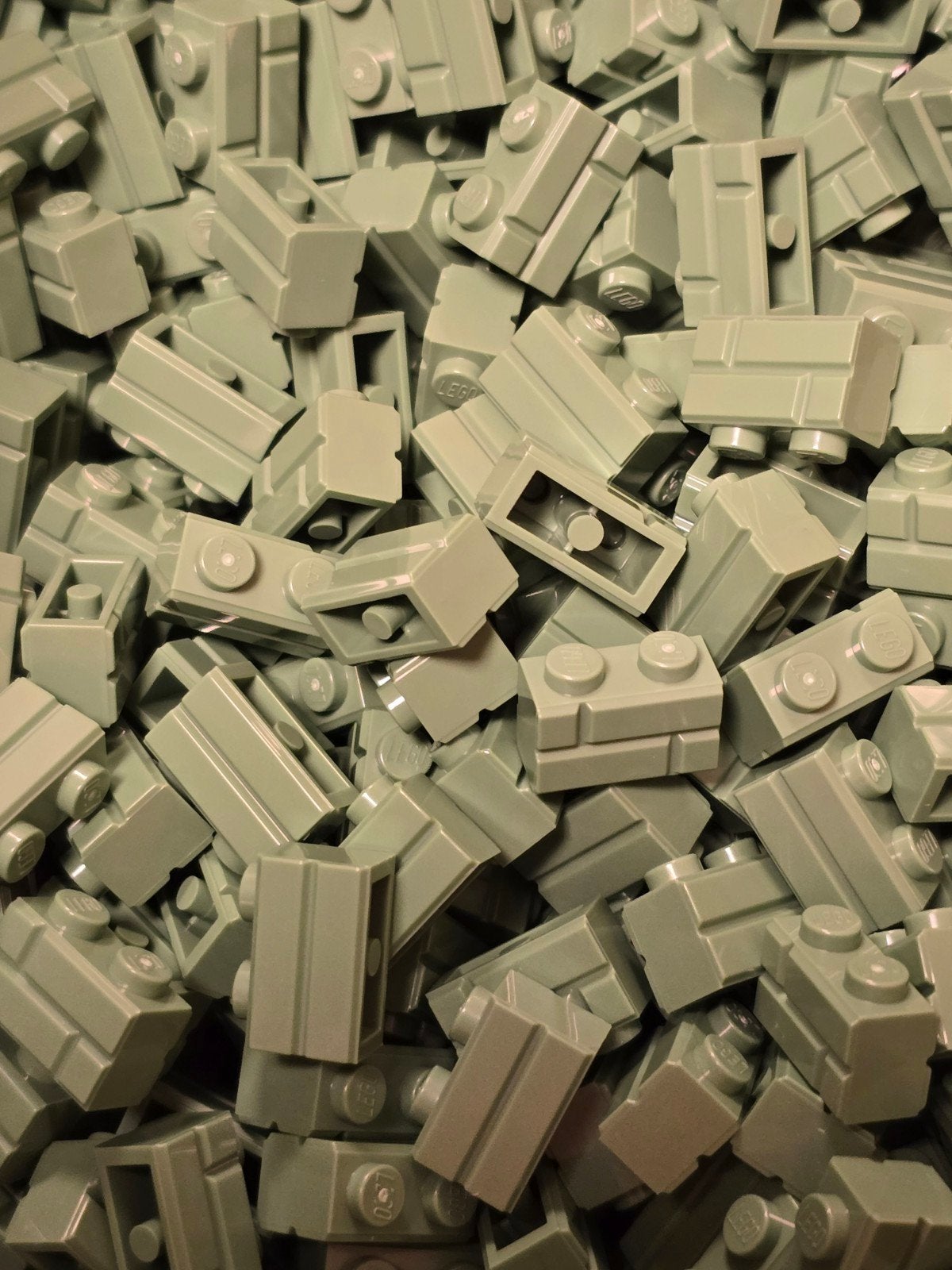 Zandgroen 1000stuks steenmotief Lego 1x2 new, Avontuur en Actie, 1 speler, Nieuw, Ophalen of Verzenden