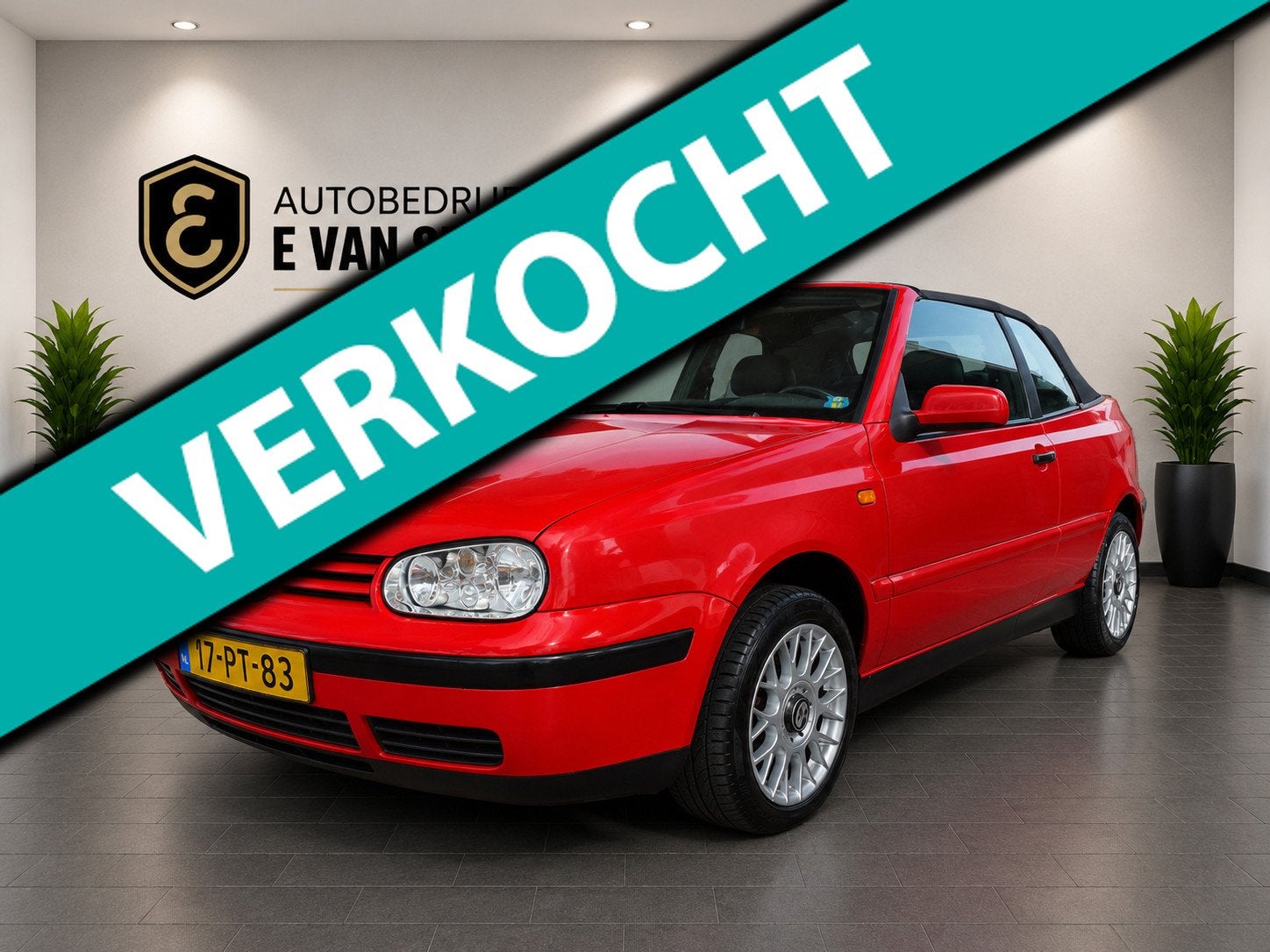 Volkswagen Golf Cabriolet 1.8 BBS LMV 1E EIGENAAR UNIEK, Stof, Gebruikt, Zwart, 4 cilinders