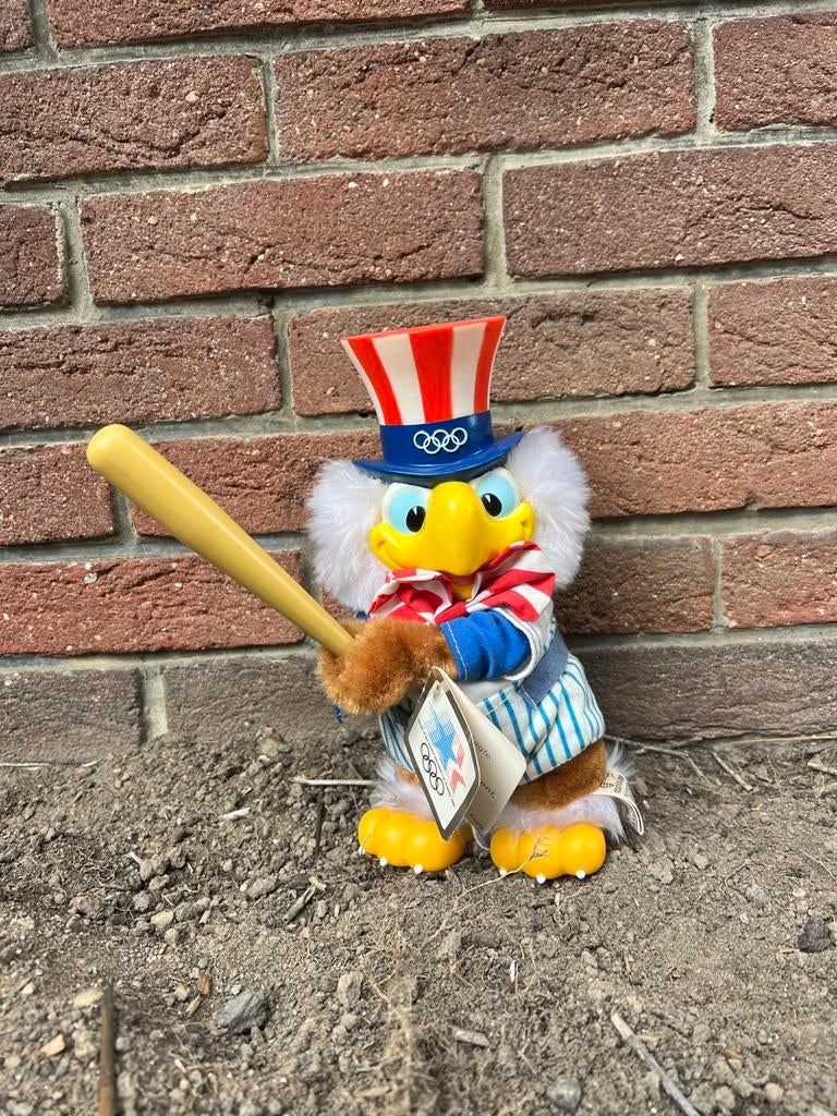 Originele mascotte  Olympische Spelen Los Angeles '84, 25 cm, Ophalen of Verzenden, Gebruikt