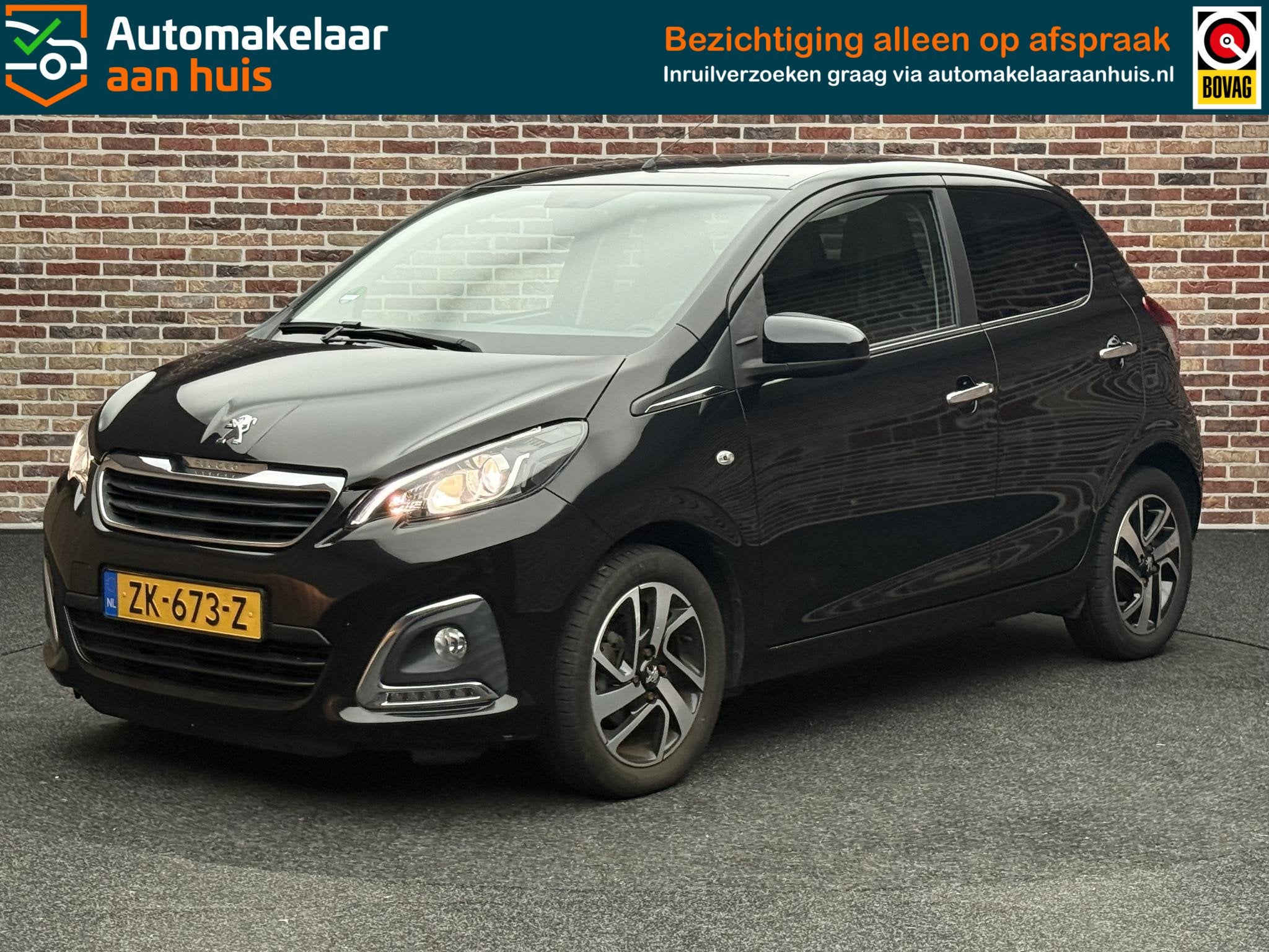 Peugeot 108 1.0 e-VTi Allure Camera Dealer Onderhouden Airco, Voorwielaandrijving, Stof, Gebruikt, 4 stoelen