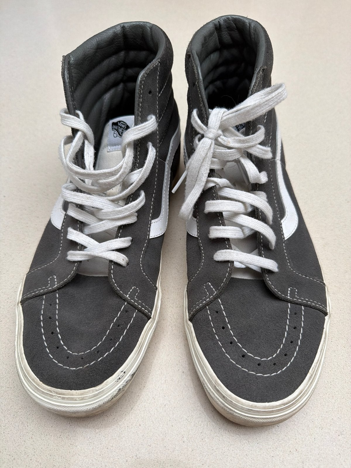Vans Sk8-Hi Sneakers - Grijs - Maat 45, Kleding | Dames, Schoenen, Ophalen of Verzenden, Zo goed als nieuw, Grijs, Sneakers of Gympen