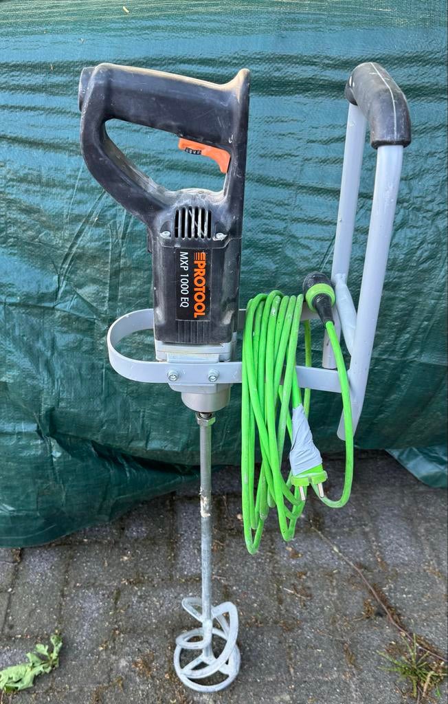 PROTOOL MXP 1000 EQ Mengmachine met 2 mengstaven, Ophalen of Verzenden, Zo goed als nieuw