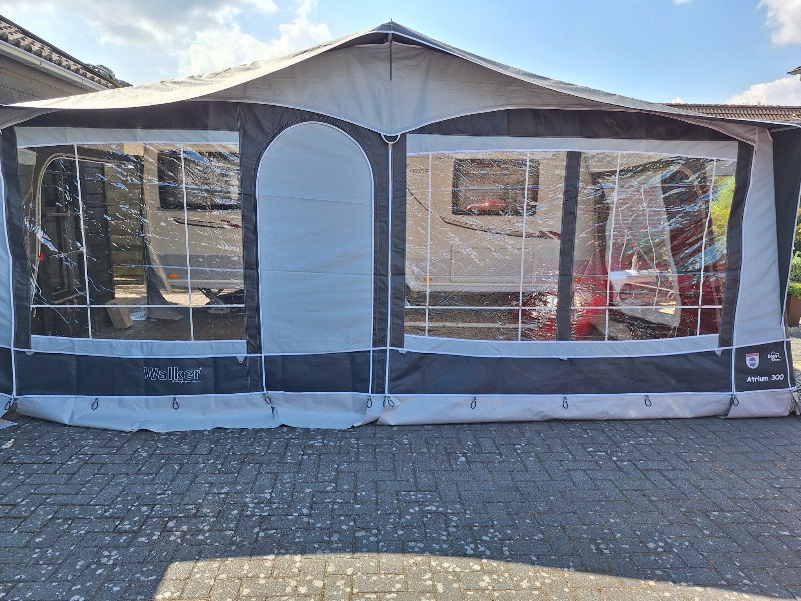 Walker Atrium 300 Voortent - maat 12, Caravans en Kamperen, Ophalen, Gebruikt, Ten Cate All Season 240g/m2, Walker Campingstyle