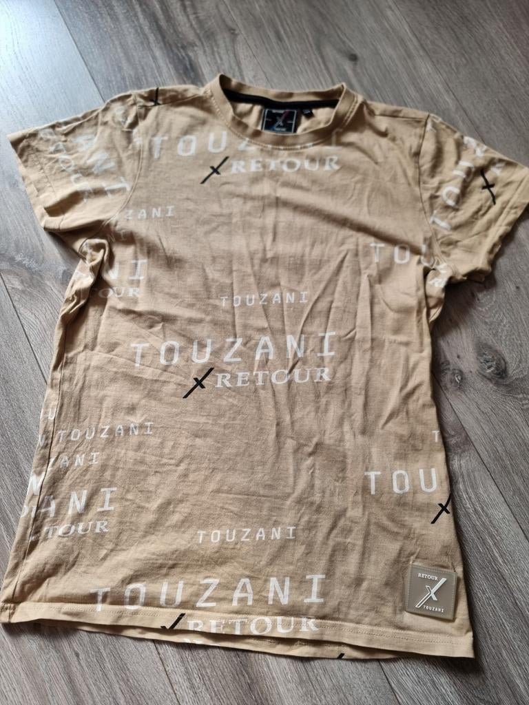 Beige shirt Retour, maat 158-164 (JM5), Ophalen of Verzenden, Zo goed als nieuw, Jongen, Shirt of Longsleeve