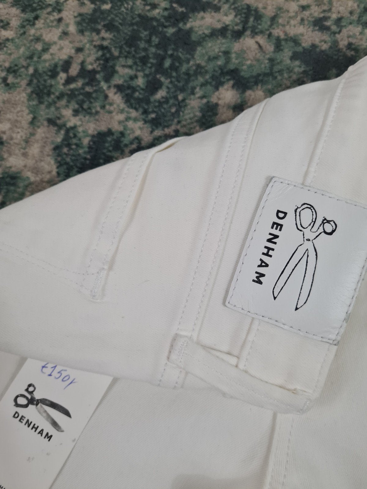 Denham Farrah white W30 L32  Tulsi3032 Mid-rise, Denham, Wit, Nieuw, Ophalen of Verzenden