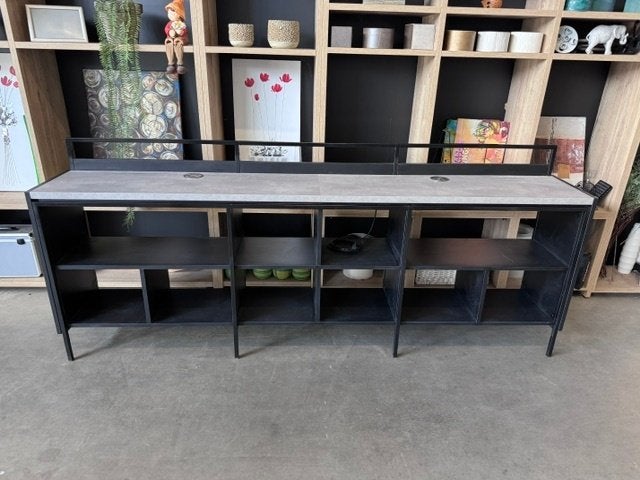 Prachtige Industriële Coffee Corner / Bar  (315 cm), Zo goed als nieuw, Minder dan 100 cm, Grijs, 25 tot 50 cm