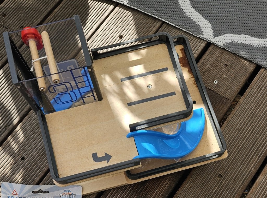 houten speelgoed garage, Ophalen of Verzenden, Zo goed als nieuw, Overige typen