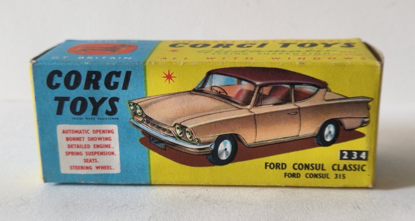 Corgi Toys 234 Ford Consul Classic (Empty Box), Verzenden, Gebruikt, Auto, Corgi