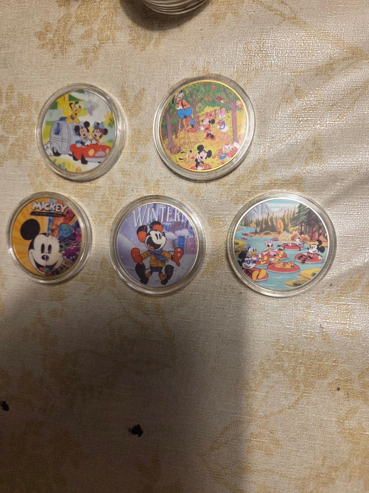 Disney Mickey Mouse verzamelmunten - 5 stuks, Ophalen of Verzenden