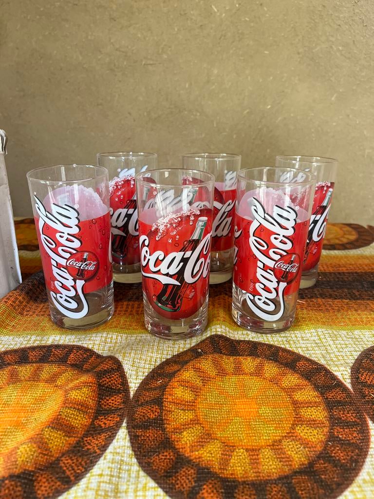 Retro Coca-Cola glazen in originele verpakking, Verzamelen, Retro, Ophalen, Huis en Inrichting