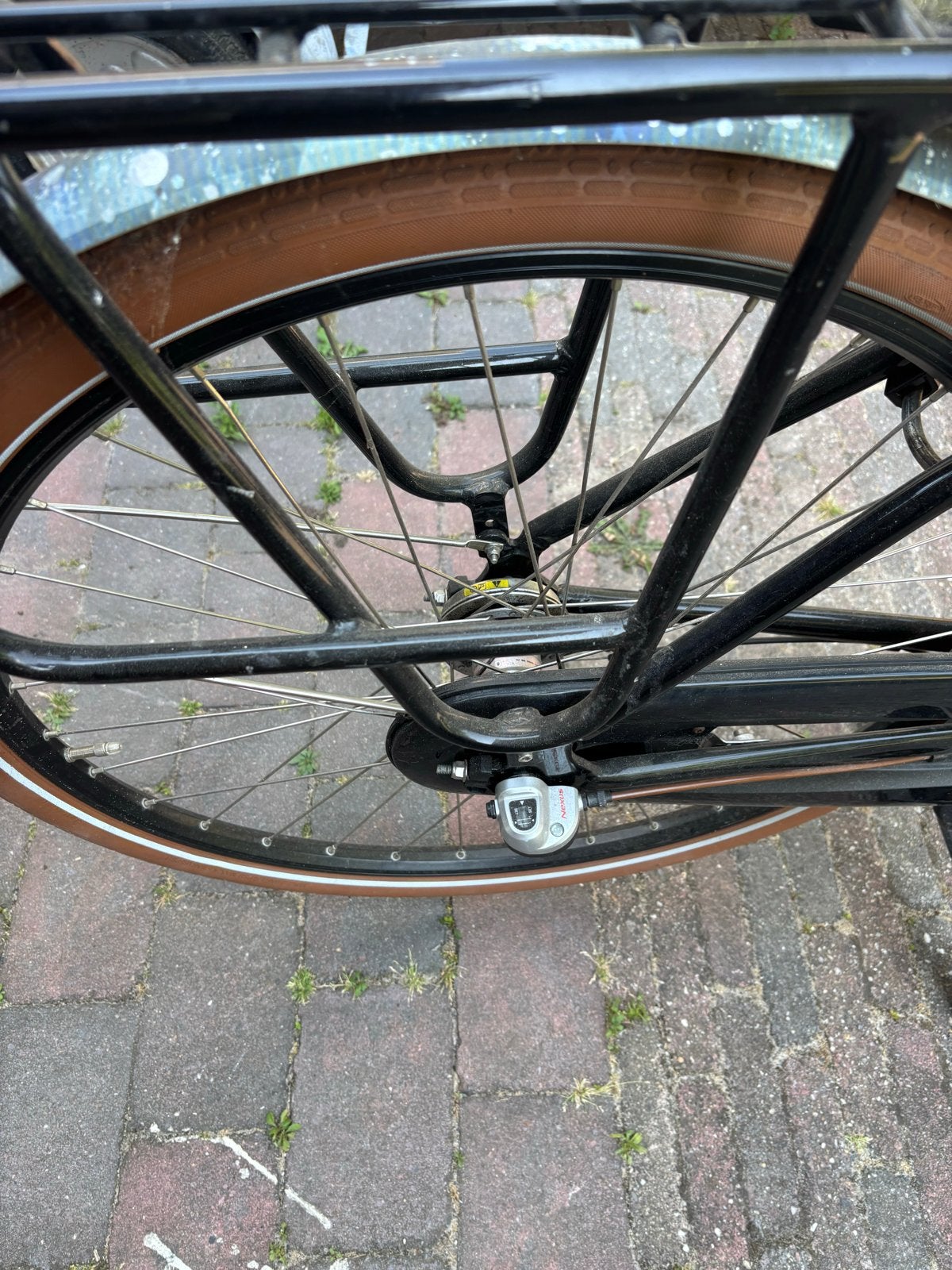 Gazelle Miss Grace damesfiets met voordrager, Ophalen, Terugtraprem, Gebruikt, Versnellingen